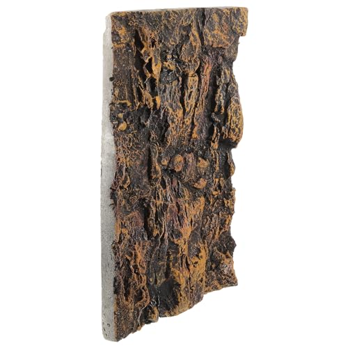 iplusmile Reptile Terrarium Rock Background, 3D Reptile Tank Background Rock Stone Background Decorations Backdrop Habitat for Fish Tank Lizards Bearded Dragons