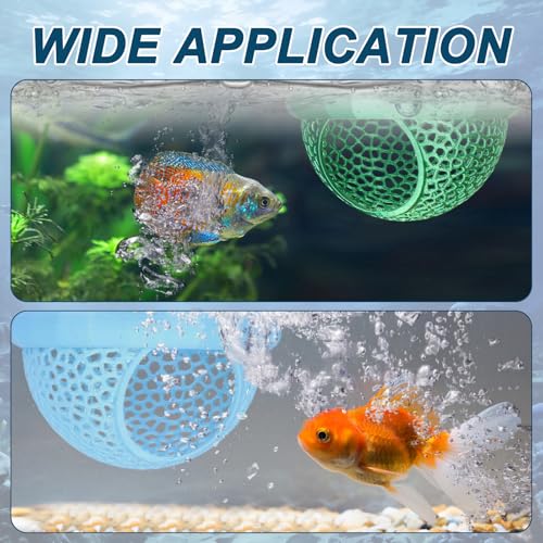 2Pcs Floating Betta Hammock Shrimp Shelter Betta Shrimp Feeder 3D Printed Fish Tank Accessories (S/L, Beige) for Small Aquarium Safe Rest - color: Beige