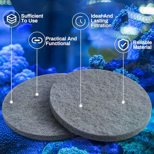 6 Pcs Nitrite Remover Pad Compatible with Fx4 Fx5 Fx6 Replacement Aquarium Filter Media Canister Foam Pad Aquarium Filters Accessories, Gray