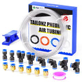 TAILONZ PNEUMATIC Clear 6mm OD 4mm ID Polyurethane PU Air Hose Pipe Tube Kit 10 Meter 32.8ft - color: Clear, size: 6mm OD/32.8ft/10m