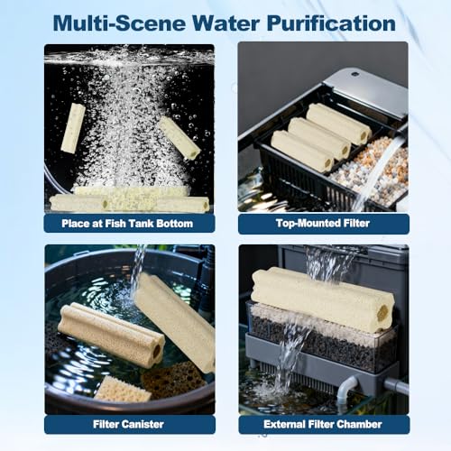 42PCS 5.83-Inch Aquarium Ceramic Bio Filter Media,Ceramic Bio Media Blocks for Fish Tank