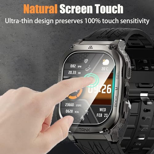 Lamshaw Compatible for KOSPET Tank M3 Ultra Smart Watch Screen Protector, [6 Pack] Full Coverage TPU Clear Film Compatible for AMAZTIM, KOSPET Tank M3 2.01" Smart Watch, M3 Ultra Smartwatch (6 Pack)