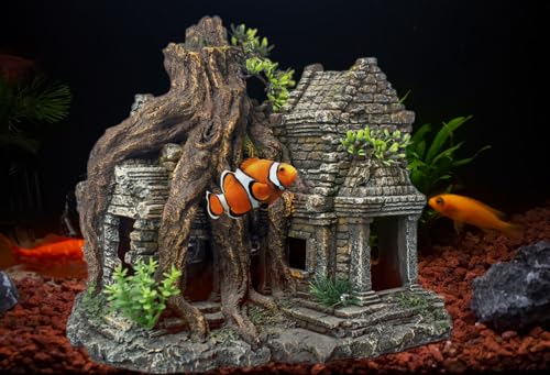 Fish Tank Decorations Aquarium Décor Resin Artificial Tree Trunk Root (B) - color: B