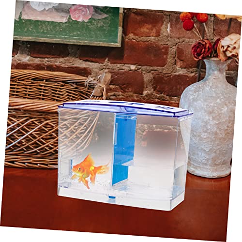 UKCOCO Fish Breeding Tank with Removable Divider Isolation Box for Fish Shrimp Easy to Clean Lightweight Aquarium Hatchery for Betta