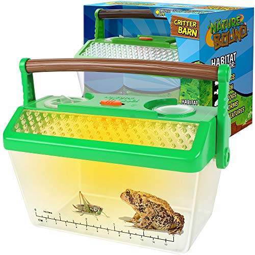 Nature Bound Bug Catcher Critter Barn Habitat | Bug Catcher Kit for Kids | Outdoor Nature Exploration Toys | Indoor/Outdoor Insect Collecting with Light Kit | STEM Toy for Boys & Girls Ages 3+ - style: Habitat with Light