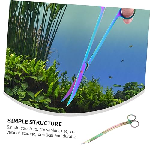 Happyyami Aquatic Aquascaping Scissor Cleaning Aquarium Clipper Professional Aquatic Plant Scissor Professional Aquarium Scissor Fish Tank Scissor Tools Aquarium Tool Aquatic Tools