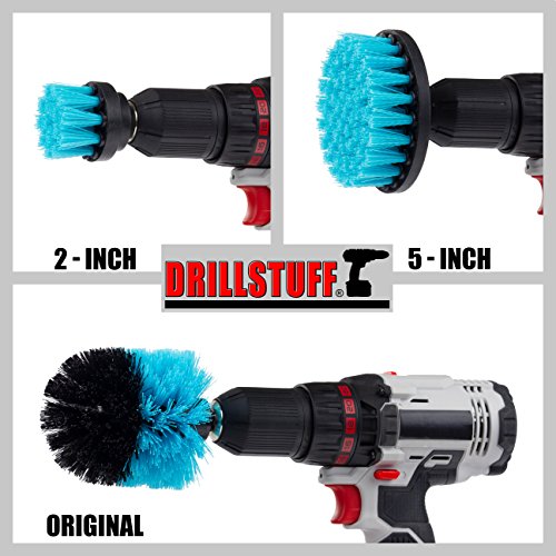 Marine Cleaning Supplies - Brush Kit for Boat Cleaning - Boat Accessories - Tank Cleaning Tool Set - Boat Hull Wood Cleaning Brush - Hull and Deck Scrubbing Set - Professional Pool Cleaning Brush Head - color: Teal