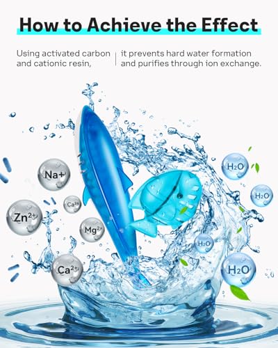 Leemone Humidifier Cleaner Float Shark & Fish -Humidifier Accessories Compatible with All Humidifiers and Fish Tanks(6 Pack) - color: Blue Fish-6p