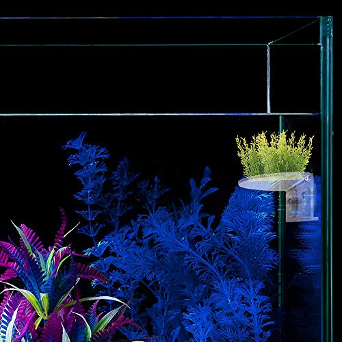 SLSON 2Pack Aquarium Shelf,Transparent Acrylic Ledge Plants Holder for Substrate and Live Plants,with Strong Suction Cups for Fish Tank Multi-layer Decorations