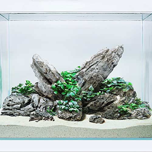 LANDEN Seiryu Stones Natural Rocks for Aquarium, Paludarium, Terrariums, Landscaping Rocks, Aquascaping, 80L (36lbs) 3-11in, Seiryu Stones(3-11inch,36lbs) - size: 07 Seiryu Stones(3-11inch,36lbs)