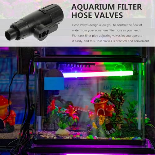 Kisangel Aquarium Hose Valves Fish Tank Filter Water Changer Valve 12mm Soft Tube Connector for Aquarium Accessories Fish Tank Supply