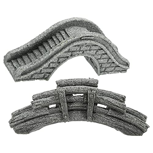 NUOBESTY Home Decor Home Decor 2Pcs Aquarium Bridge Ornament Mini Wood Stone Bridge for Fish Tank Decoration Aquarium Ornament Landscape Decoration Home Decoration Home Decoration