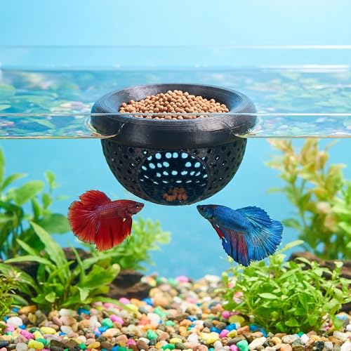 LXLO 2 PCS Betta Hammock & Floating Betta Log, Beta/Betta Fish Hammock Bed Hideout Cave, Resting Spot Leaves, Shrimp Shelter, Betta Fish Tank Accessories & Toys for Aquarium (Black)