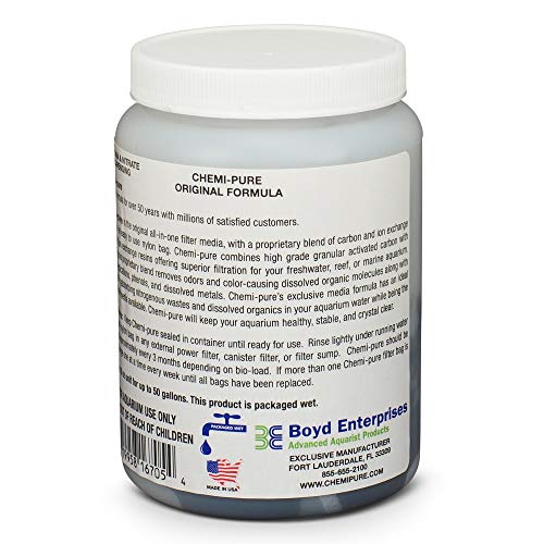 Boyd Enterprises ABE16705 Chemipure Filter Media for Aquarium, 10-Ounce - size: 10-oz jar