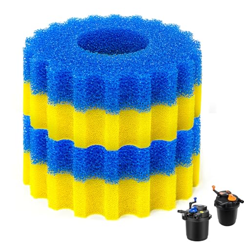 Filter Sponge Replacement for VIVOHOME Pond Filter 1580/1840 GPH or SUNSUN CPF-2500/3500 Pond Filter Parts Compatible with VEVOR/VIVOGROW 1580/1840GPH Foam Media Pad Replacement Parts for Koi Ponds