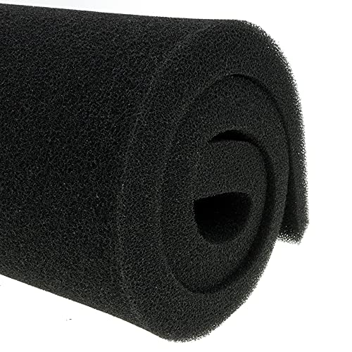 AFA Aquarium Filter Media Sponge Pad, Fish Tank Bio Open Cell Coarse Foam Block Foam Pre Filter Sponge Material (12" x 72" x 1" 30ppi) - size: 12" x 72" x 1" 30ppi