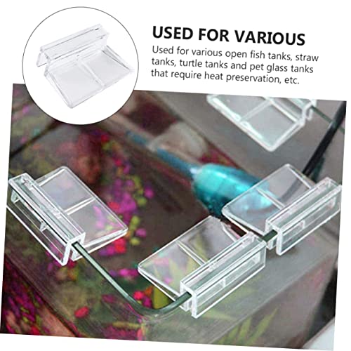 Aquarium Cover Support Bracket Transparent Acrylic Holder for Fish Tank Lid Easy Installation for Tanks Safe Secure Fish Tank Supplies