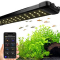 hygger 18W Smart Aquarium Light, Bluetooth LED Light with App Control, Full Spectrum Fish Tank Light with 24/7 Lighting Cycle, 5 Modes, Adjustable Timer, for 12"-18" Freshwater Planted Tank - size: 18W (for 12-18 inch Tank)