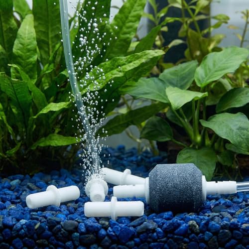 Kisangel 10Pcs Straight Air Connector Hose for Aquarium Air Pump Tubing Fish Tank Accessories Inline Oxygen Tubing Connectors