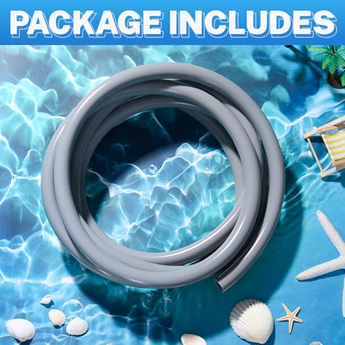 Nuanchu 12/16mm 1/2" ID Aquarium Tubing 3 Meter/10 ft Flexible PVC Tubing Gray Plastic Aquarium Hose Fish Tank Air Hose for Aquatic Canister Filter System, Garden, Pond, Terrarium, Water Cooling - size: 12/16mm