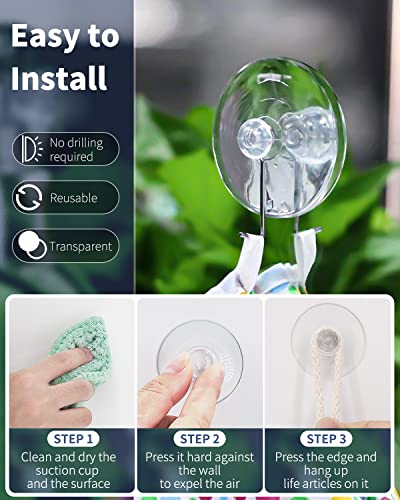 Pawfly 50 Pack Suction Cups, Small Rubber Suction Cups for Home Kitchen Bathroom Organization Christmas Decoration Window (2.2 Inch) - style: 2.2 in 50pcs