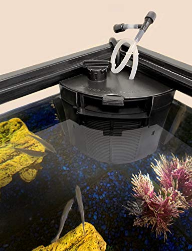Danner Manufacturing, Inc., Supreme EZ Clean Single Internal Filter for Freshwater or Saltwater Aquariums with Top Loading Cartridge Design, 01155