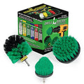 Kitchen Cleaning Supplies - Kitchen Power Scrubbing Brushes - Accessories for a Clean Home - Stove Top Cleaner Brushes - Drill Powered Oven Cleaner - Fridge Nylon Scrubbing Brush - Sink & Countertop - color: Green