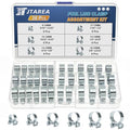 36PCS 8-18MM Fuel Injection Hose Clamps Assortment Kit 6Values 5/16"-23/32" Gas Line Clamps Clip Pipe Clamp for Automotive Diesel Petrol Pipes - size: 36PCS