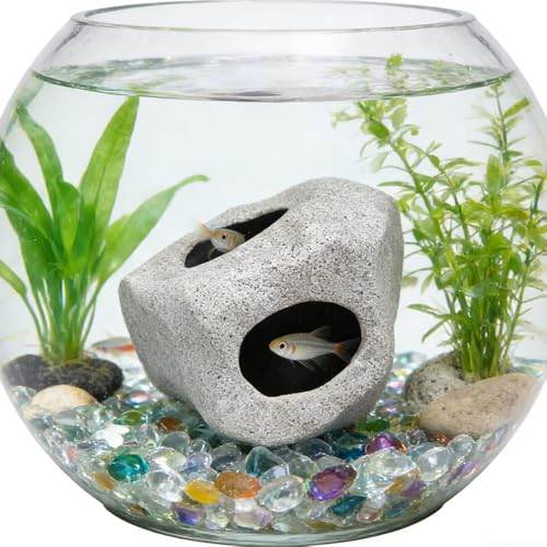 Fish Tank Cave Stone Landscaping Decoration Ornaments Aquarium Cichlid Shelter Hiding Cave Aquarium Accessories Decor Stone