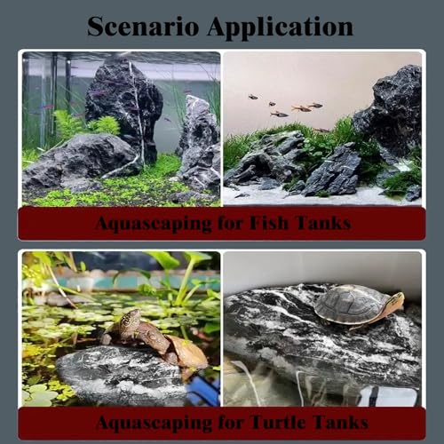 HAELFMRI Seiryu Rocks 11lb Dragon Stone for Aquarium, Natural Rocks for Fish Tank Landscaping, Decorative Hardscape Stones for Freshwater Prawn, Reptile Terrariums and Amphibian Enclosures (3-7 Inch)