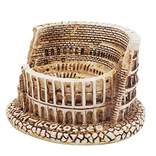 Rome Colosseum Fish Tank Decorations Ancient Arena Amphitheatre Roman Reptile Turtle Lizard Spider Tanks Terrarium Building Décor Ornament Pet - color: Rome Colosseum