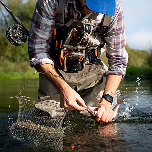 Galvanized Steel Wire Fish Baskets,Portable Fishing Basket for Fish Outdoor,Collapsible Wire Fish Baskets，Minnow Bucket. - size: Large -15X23 INCH