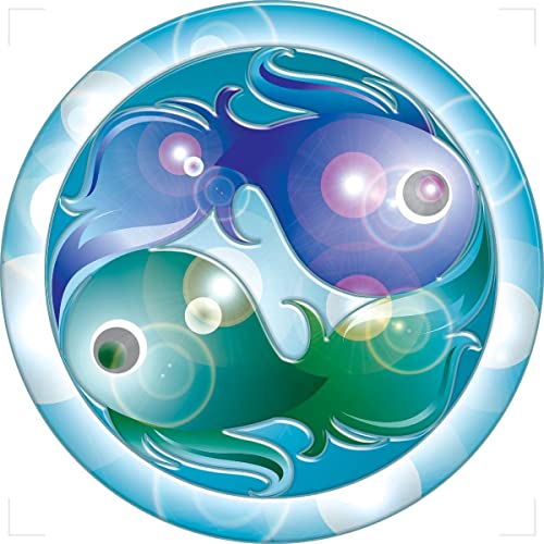 Decorative Pool Art - Poolmat - 50+ Designs Easy to Install and Remove - size: 29" in Diamater, style: Aquatic Fish