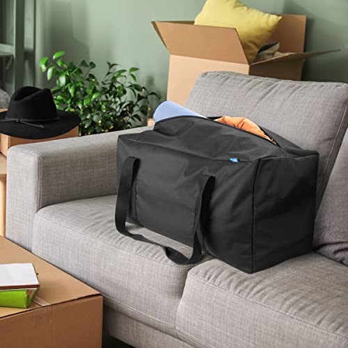 COOLBEBE 24x12x12 Inch Travel Duffle Bag (53L), Mid-Size Weekender for Overnight Trips, Camping, and Sports Gear Hauling, Water Resistant, Black - size: 24” x 12” x 12”