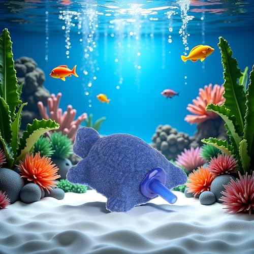 Blue Turtle Aquarium Bubble Air Stone Diffuser Fish Tank Aerator Oxygen Pump Ornament Decor Aquarium Air Pump Accessories