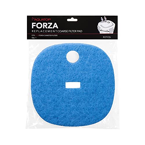 Aquatop Replacement Coarse Blue Filter Pad – Fits Forza FZ6 Canister Filters, Aquarium Filter Refills, Keeps Water Crystal Clear, Fish Filter Cartridge for Dirt & Debris - size: FZ6