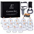 Cupping Therapy Set, 18 Pcs Cupping Set, Professional Cupping Kit for Massage Therapy, Portable Upgrade Cupping with Case, Pump Suction Cups for Cellulite Muscle Pain Relief Physical Therapy. - size: 18 CUPS