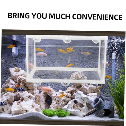 Garneck 2pcs Fish Breeding Incubator Mesh Type Net for Fish Tank Hatchery Isolation Increases Juvenile Survival Rate Suitable for Aquariums