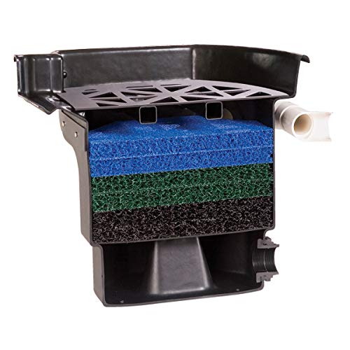 Atlantic Water Gardens BF1600 Pond Filter & Waterfall Spillway, 16-inch, Black - size: 16-inch