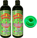 Green Piece® Glass Cleaner 2 Bottle-16 oz (Made in USA) - with Set of 3 Silicone Plugs - Excellent for Scent Proofing and Cleaning - style: 16 Fl Oz (2-Pack) + Three Green Magnetic Scrubbers