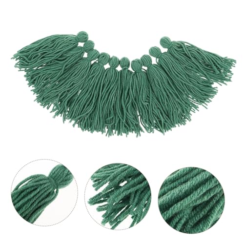 INOOMP 10pcs Spawning Mops for Aquarium Fish Breeding Floating Hideout for Breeding Fish Tank Decor Shrimp Shelter Hiding Grass for Aquarium