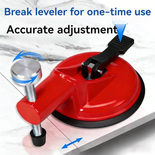 2026 New Adjustable Height Setter - Professional Countertop Leveling Tool, Precise Floor Gap Fixer Tool with Powerful Vacuum & Rubber Suction Grip, for Perfect Surfaces, for Granite, Marble (A) - color: A