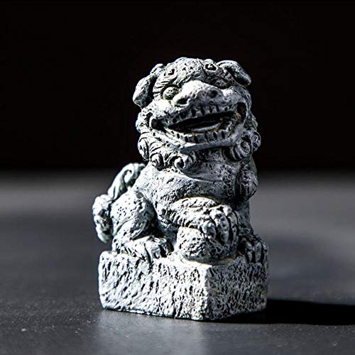 Fish Tank Decorations Aquarium Decoration Mini/Pair Size Ornaments Accessories Fish Hides Asian Garden FengShui Beast Dog Mini
