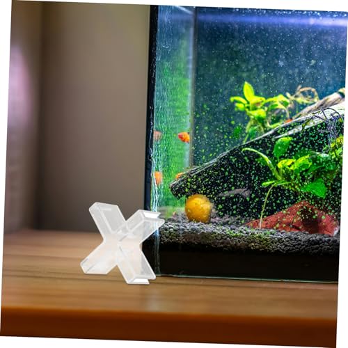 10pcs Multi-functional Transparent Plastic Glass Clamps for Display Cabinets Fish Tanks and Shelves Easy Installation Versatile Design for Various Aquarium