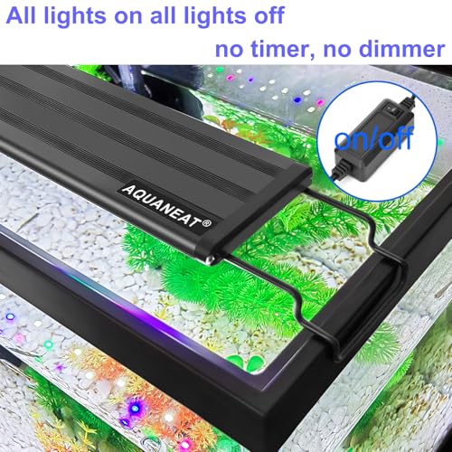 AQUANEAT LED Aquarium Light Full Spectrum for 18 Inch to 24 Inch Fish Tank Light Fresh Water - size: 18"-24"