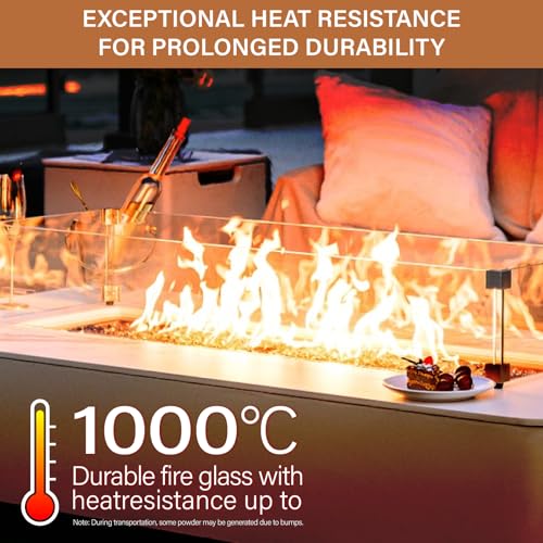 NUPICK 10 Pound Fire Glass, 1/2 Inch Reflective Fire Pit Glass, Tempered Firepit Glass Rock for Propane or Natural Gas, Glass Rocks for Fire Pit Table or Fireplace, Gold & Green & Copper Mix - color: Gold & Green & Copper Mix, size: 10 Pound (1/2")