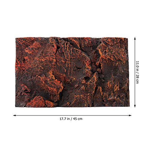 TEHAUX 3D Background Board for Reptile Tank Turtle Tank Background Plate Multi-Purpose Decor for Home Office