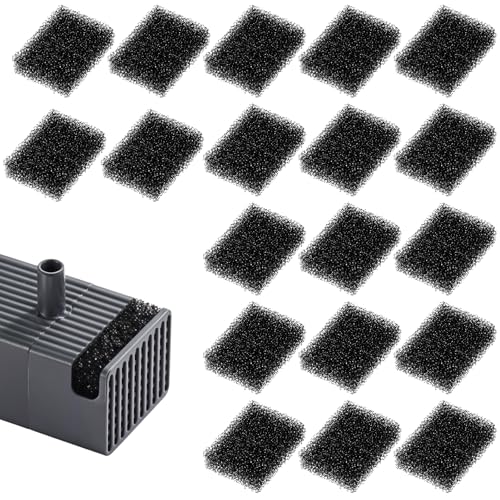 20 PCS Cat Water Fountain Sponge Filters, Block Shape Pet Fountain Replacement Filters Cat Drink Watering Filter Foam Filter Replacement Pre-Filter Sponges for Clean Water