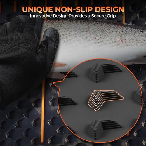 KastKing EZ Fillet Fish Fillet Mat, Anti-slip Texture With 25" Integrated Ruler, Extended Dimensions, Easy to Clean Material, Portable Storage, Fish Cutting Board - style: A:Fish Fillet Mat