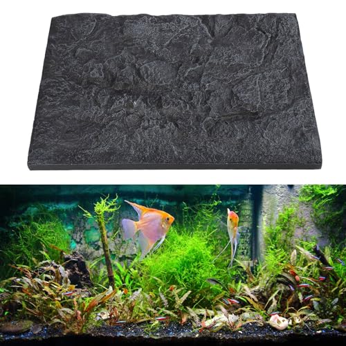 Fish Tank Background, Fine Crafted 3D Foam Fish Tank Background Wall for Fish Tank for Reptiles Tank (E) - size: E